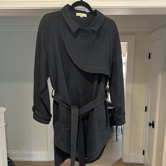 Rebecca Minkoff Jackets & Blazers - SOLD - Rebecca Minkoff Navy Blue Trench Coat - Size L